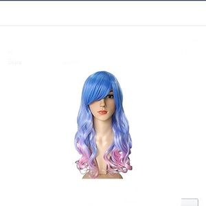 Ice cream colored synthetic wig